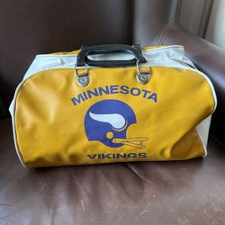 Vintage 1970's Minnesota Vikings Gym Duffle Bag NFL