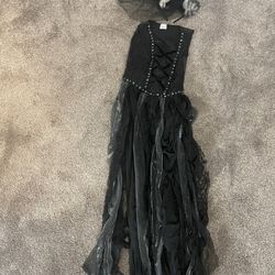 Girls Cemetery Bride Costume Halloween Dress