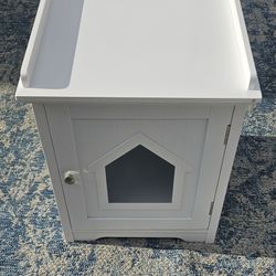 Cat Litter Box And End Table