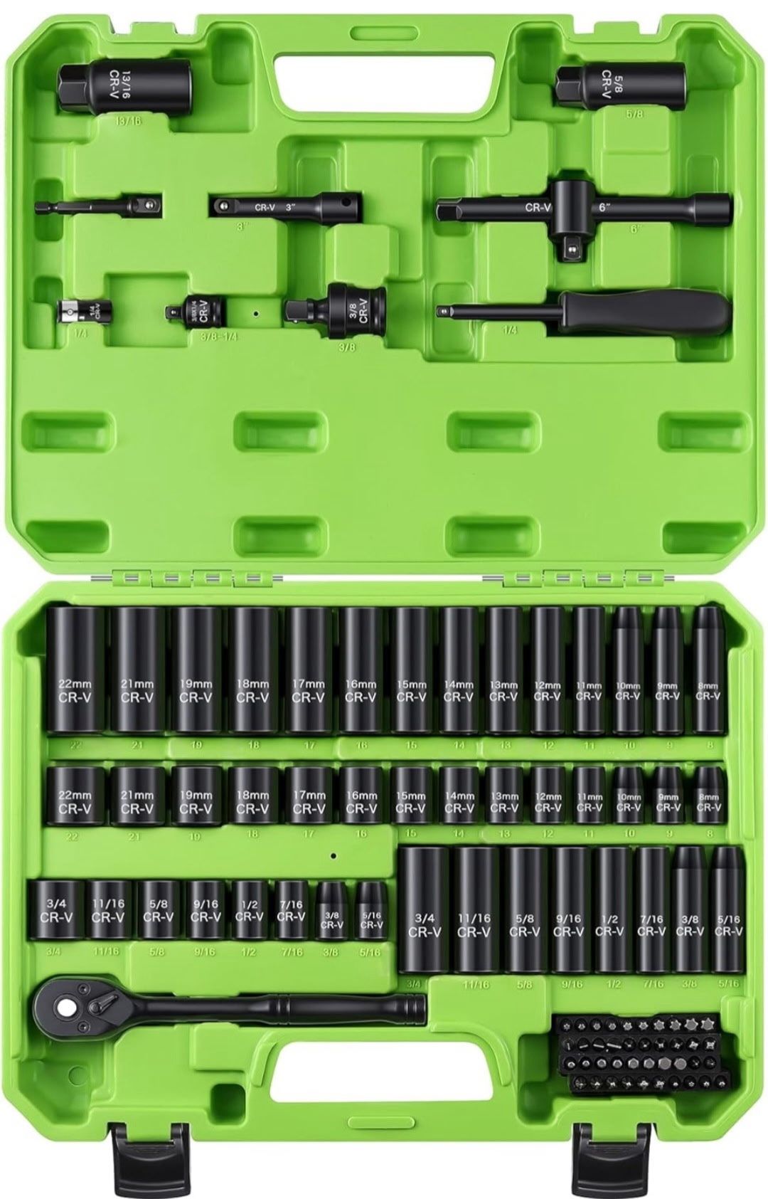 Reniteco 95pcs 3/8 Socket Set