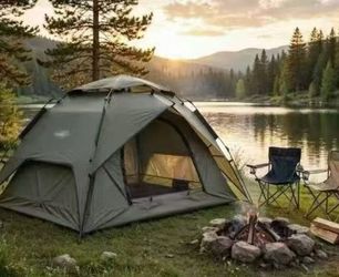 NEW 3-Person Instant Pop-Up Camping Tent – Quick Setup, Carry Bag Included