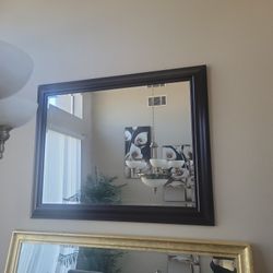 Espejo Grande Color Cafe Oscuro