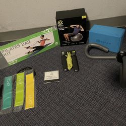 Exercise Equipment/Accessories (New) Some Items Unopened 