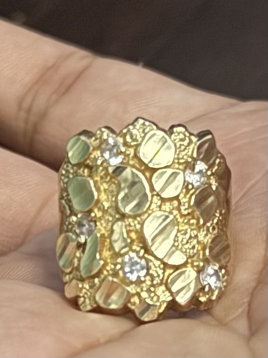 gold nugget ring