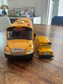 Toy School Bus Set of Two