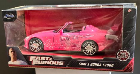 Fast & Furious Suki's Honda S2000 Pink 1:24 Diecast Car Unopened