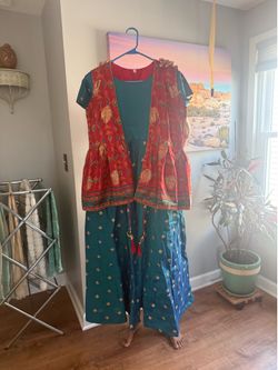 Indian gown with a coat