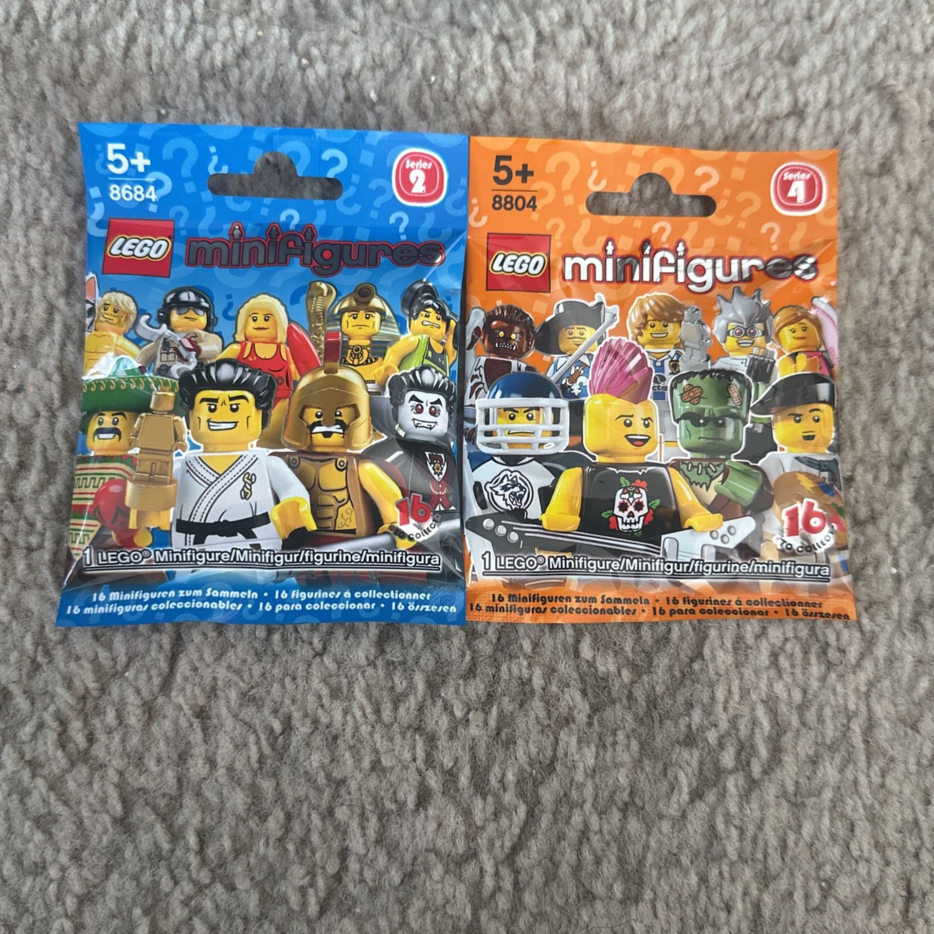 Lego Minifigures Series 2 & 4 Sealed Packs