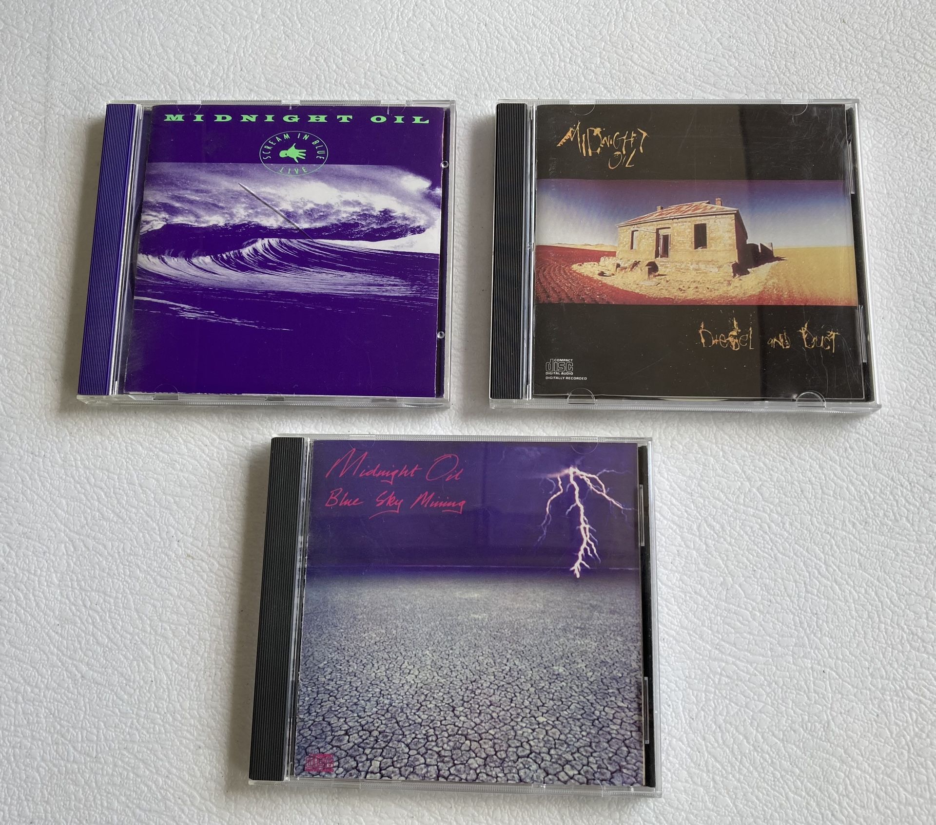 Set Of All 3 Midnight Oil CDs.