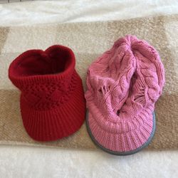 Set Of 2 Knitted Hats 