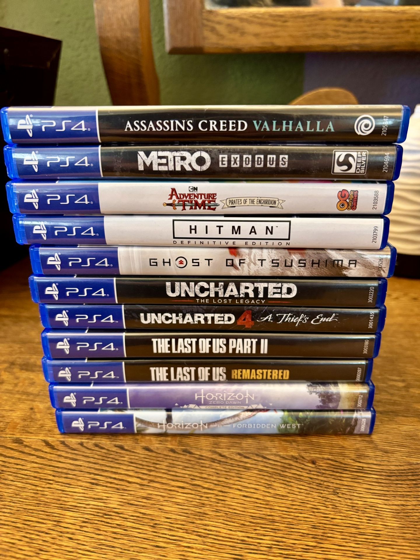 PS4 Games (Ghost Of Tsushima, Horizon Zero Dawn, The Last Of Us, and Part II, and More)