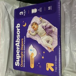 SuperAbsorb #3 [16-28lb] Overnight Diapers 