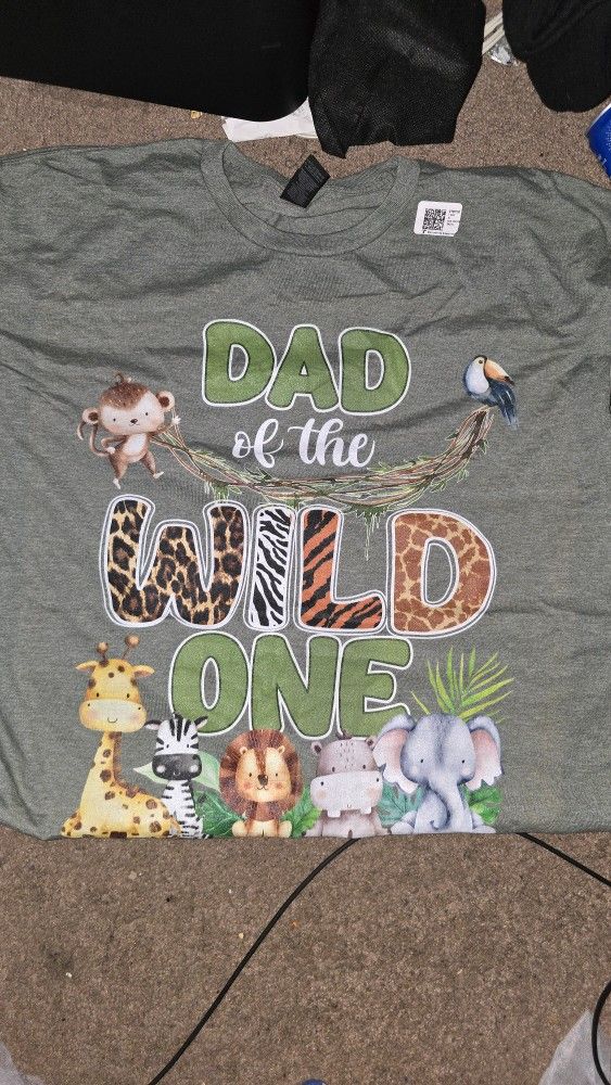 "Dad Of The Wild One" T-shirt - Xl