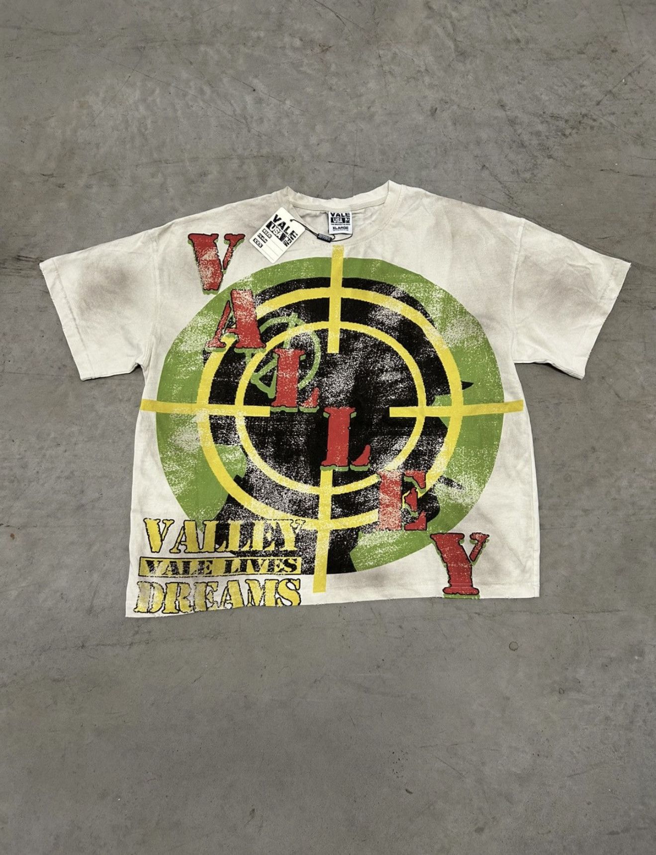 Valley “Valley Lives Dreams” Target Tee (White)