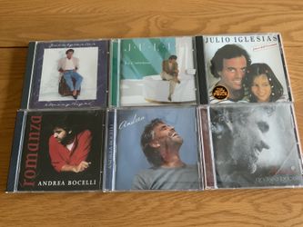 CDs Andrea Bocelli (3) & Julio Iglesias (3)