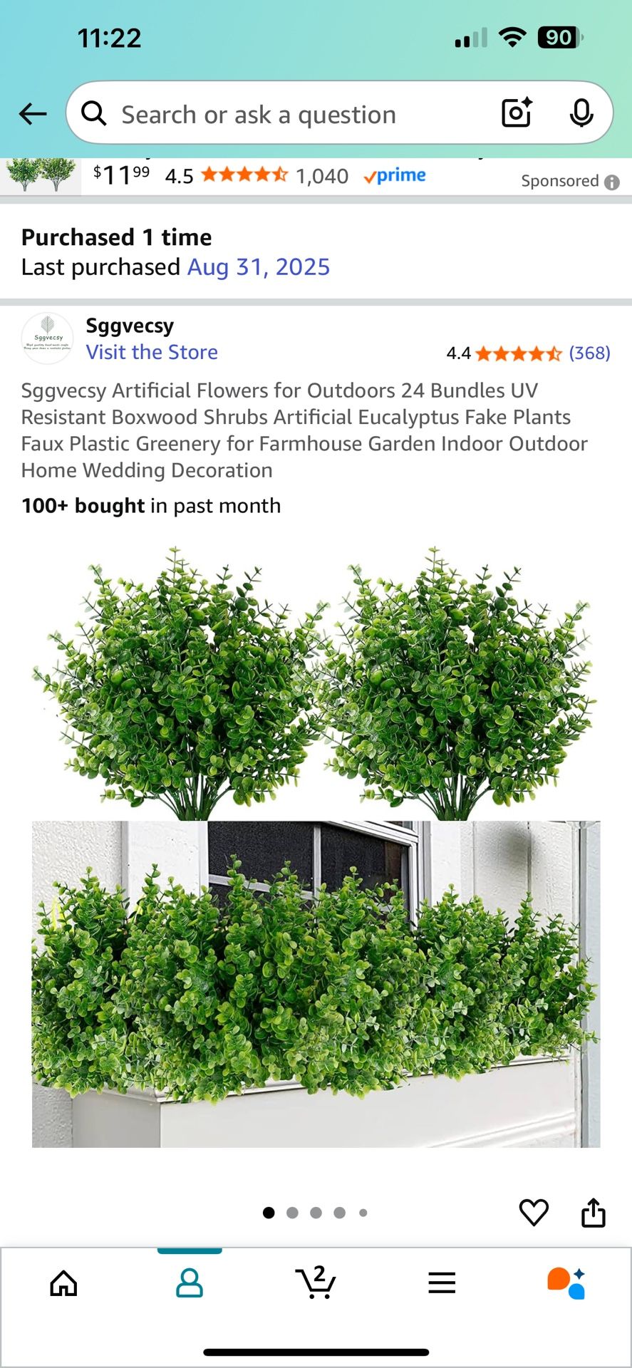 Fake Eucalyptus Plants