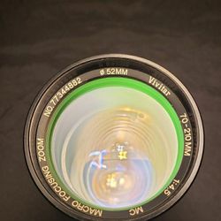 Vivitar 70-210mm F4.5 MC Macro Focusing Zoom Lens