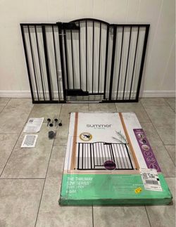 Extra Wide Pet Gate / Safety Gate - Fits Openings 27.5” - 52”
