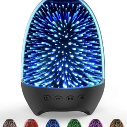 AISCOOL Multifunctional Night Light Bluetooth Speaker 7 Color LED OPEN BOX