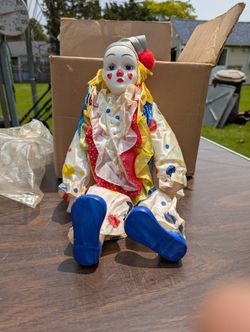 Collectible Clown Porcelain Doll