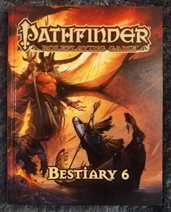 Pathfinder 1e: Bestiary 6 Hardcover - Excellent Condition