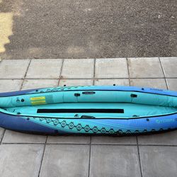 Tobin Sports Wavebreak Inflatable 2 Person Kayak for Fishing or Leisure Great Condition