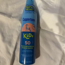 UNOPENED! Coppertone Kids Sunscreen Spray SPF 50, Water Resistant, 8.3 oz Can
