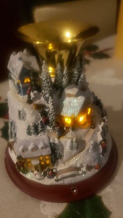 Christmas hold candle with lights