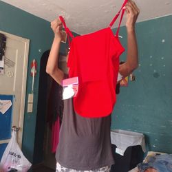 Red Blouse Size Extra Large