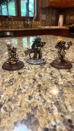 Vintage George Good Pewter Clowns
