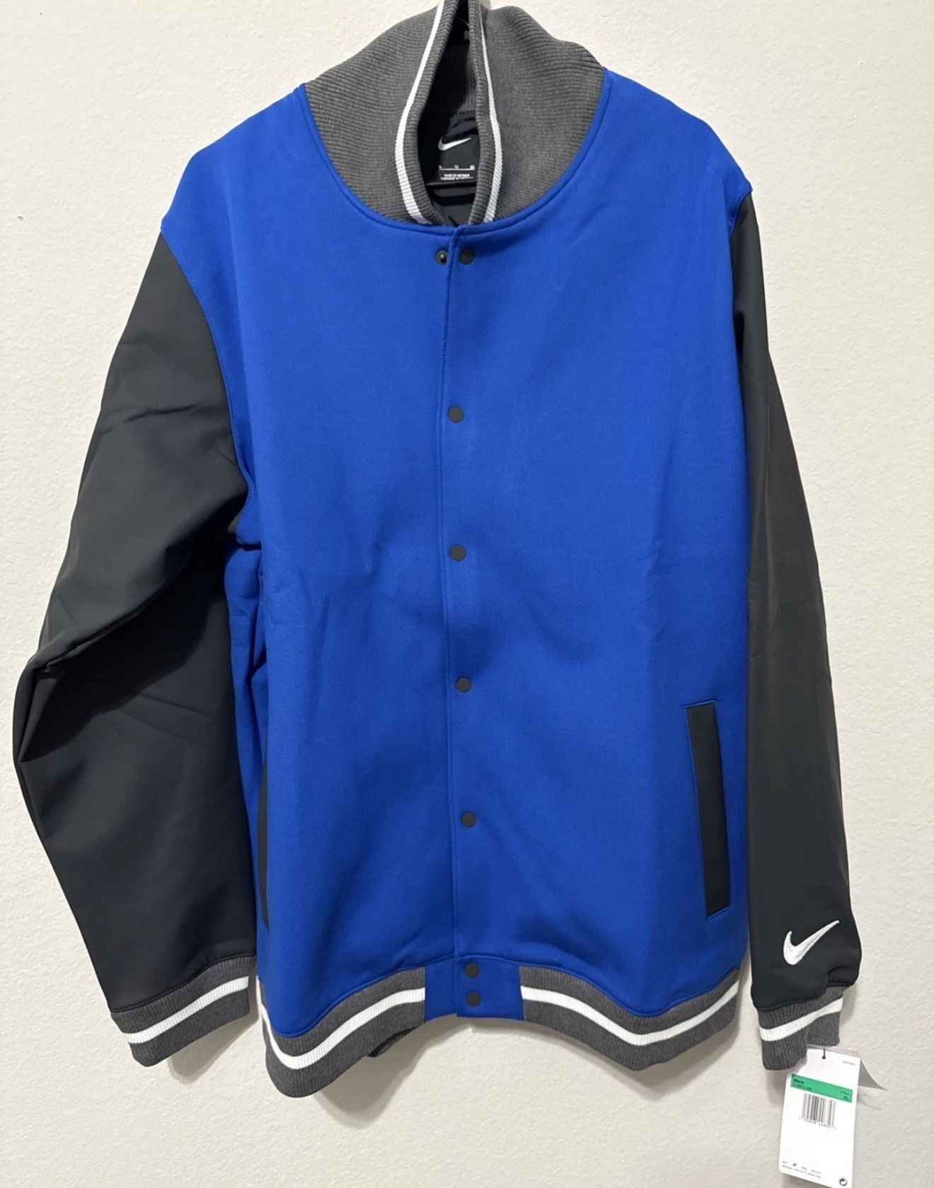 Nike Football Letterman Jacket ‘Team Royal’ DJ5971 493 Size XL