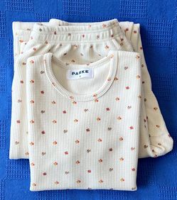 PARKE Waffle T-Shirt and matching Waffle Boxer Pants in the "Sunset Floral" "Maggie & Emma Edit" collection