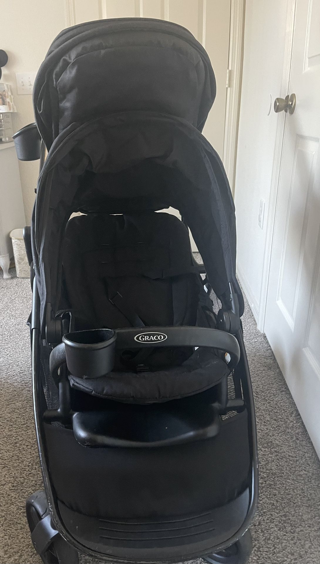 Black GRACO ready2grow 2.0 Double Stroller 