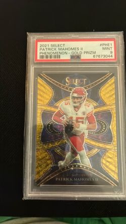Patrick mahomes gold prizm /10