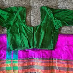 Sari, Top, Skirt, Slip And Shawl