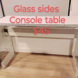 Glass Console Table 