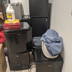 Used Mini Fridges, Microwaves, Skateboard, Speaker
