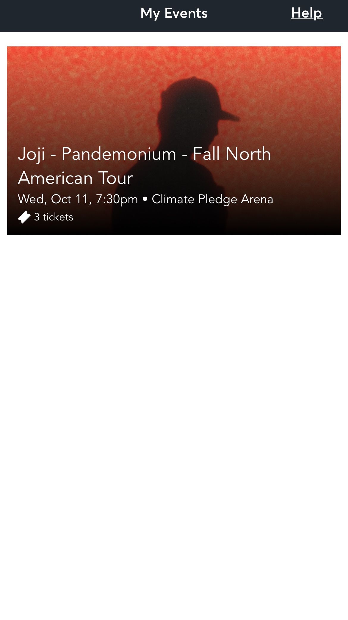 3 Joji Tickets