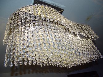 2 ft Italian crystal chandelier