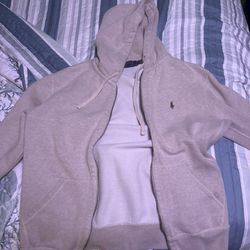 Small polo Jacket Price Of 125 Bought From Polo Ralph Lauren It’s Grey Cream Ish  