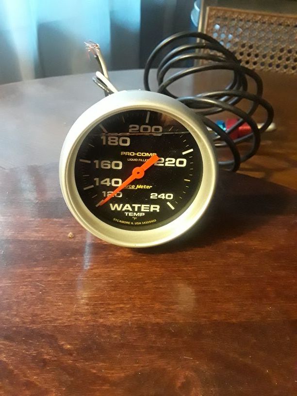 Auto meter pro comp liquid filled water temp gauge
