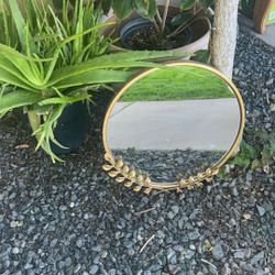 Gold Finish Mirror $25