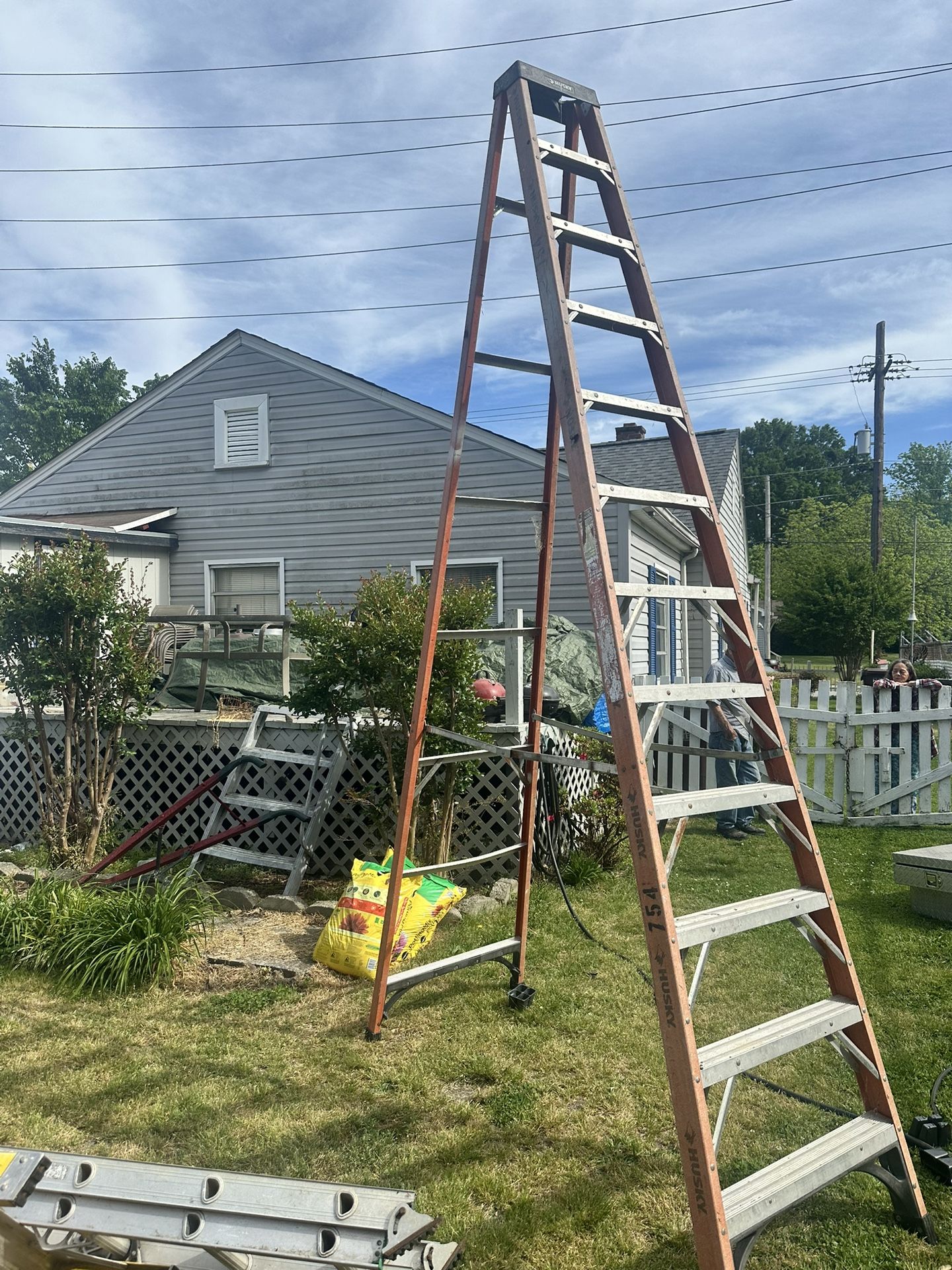 12 Foot. Fiberglass Ladder