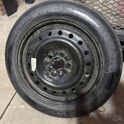 Spare Tire With Still Rim 5x4.5”bc