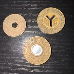 3 NYC Vintage Tokens 