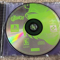 The Grinch - Sony PlayStation 1 PS1 W/ Back Artwork