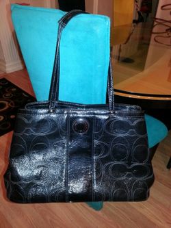 Coach Signature Stitch Kisslock Bag