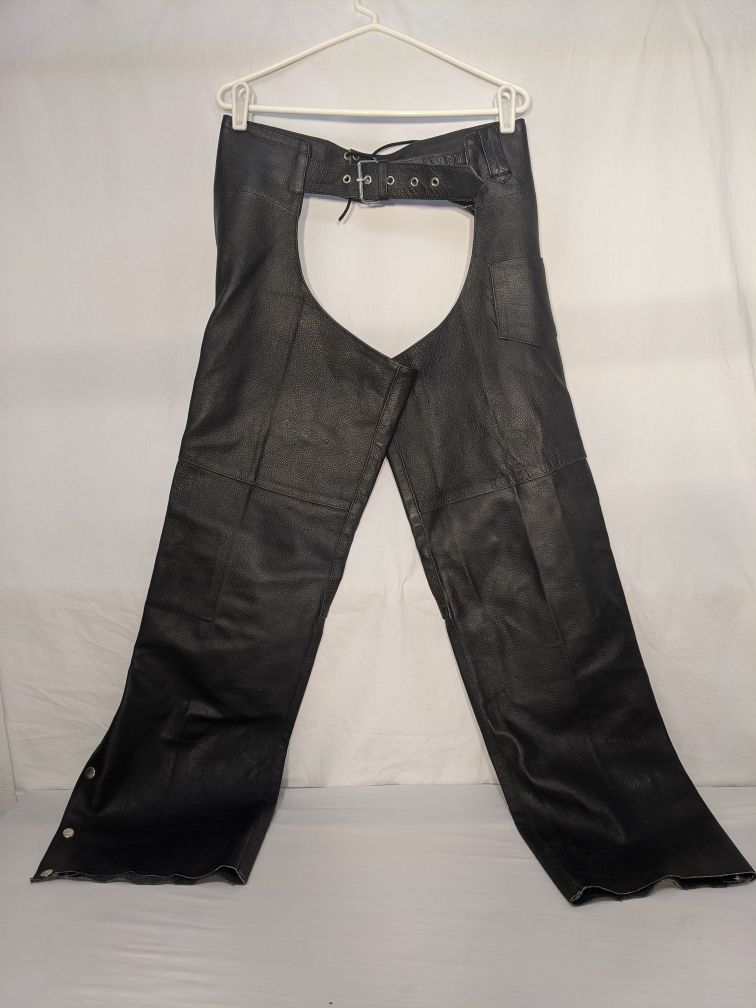 XElement Motorcycle Chaps by USA Leather - Size 28
