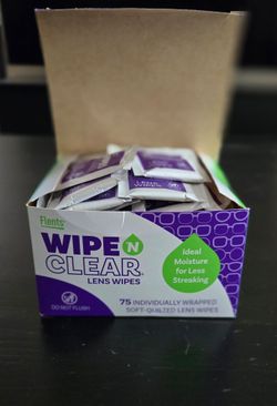 New 75 Pack Lens Wipes
