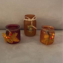 Candle holder jars